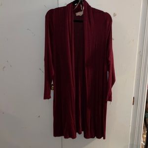 Maroon cardigan